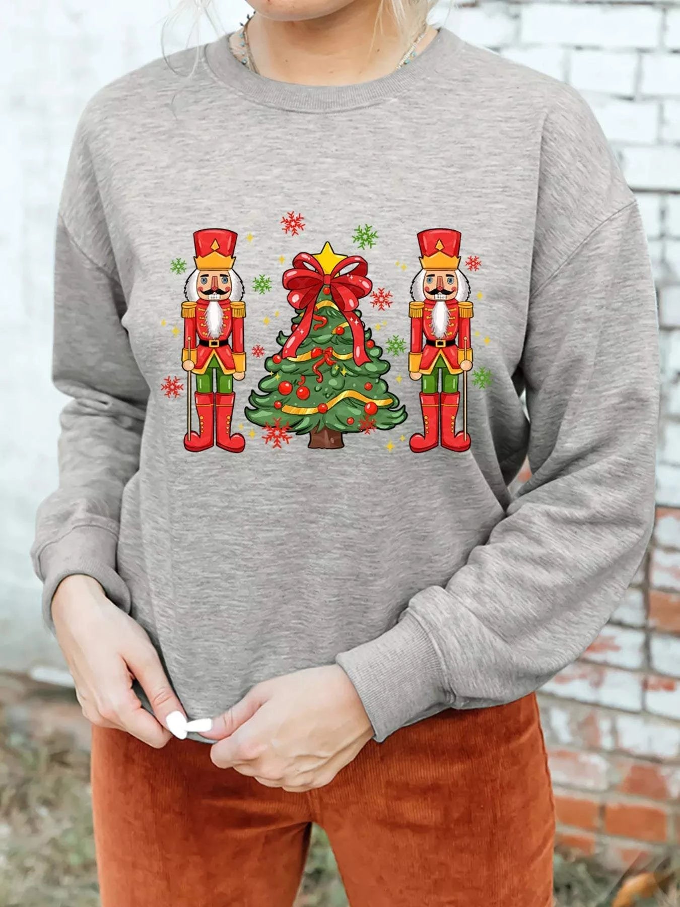 Christmas Nutcracker Men Guard Graphic Pullover Sweatshirt