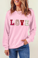 Switch LOVE Patch Round Neck Dropped Shoulder Sweatshirt 3 image