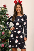 Switch Full Size Christmas Long Sleeve Dress 3 image