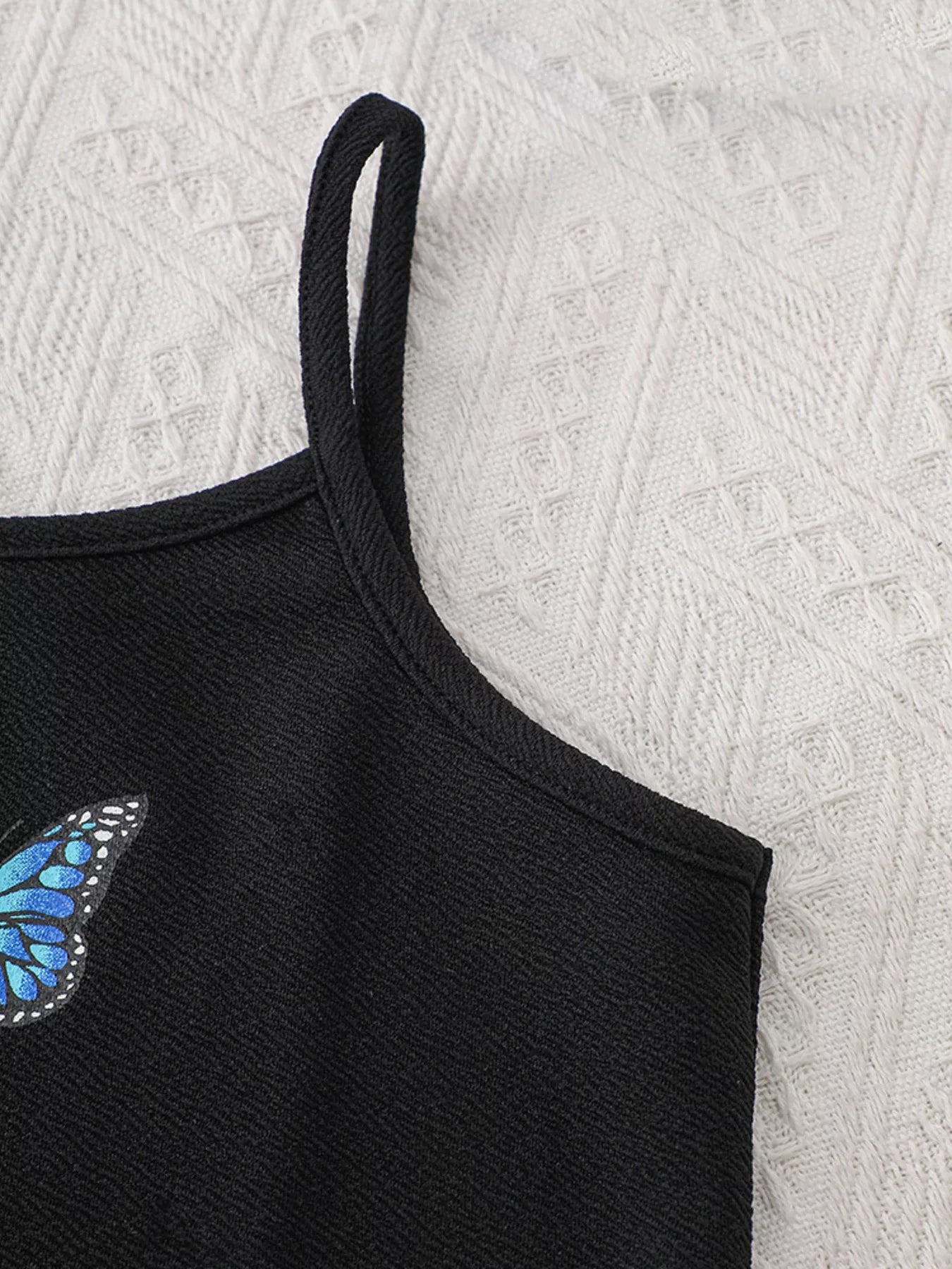 Children's Butterfly Long Sleeve Casual Dress Set