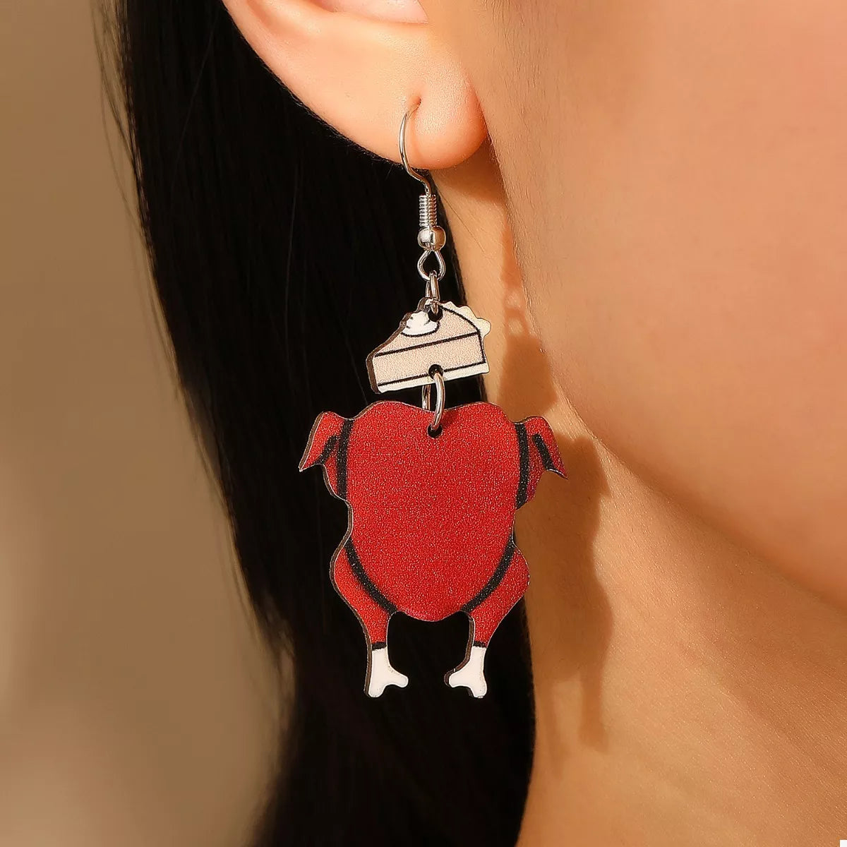 Thanksgiving Turkey Dangle Earrings