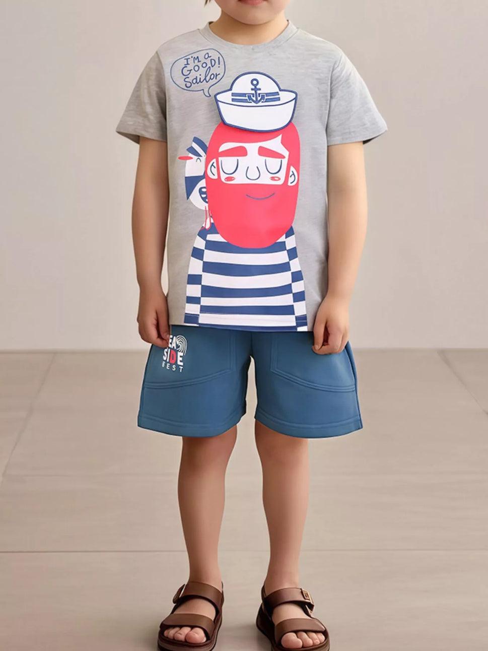 Children's Graphic Tee and Shorts Set