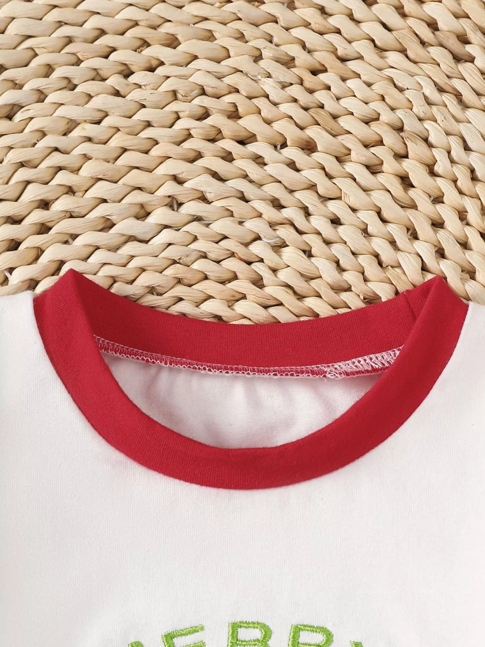 Children's Christmas Reindeer Striped Pajama Set