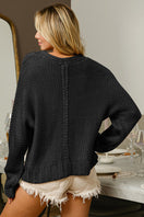 Switch BiBi V-Neck Cable Knit Sweater 2 image