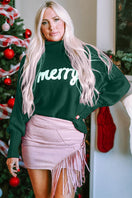 Switch Double Take Full Size Merry Christmas Turtleneck Long Sleeve Sweater 2 image