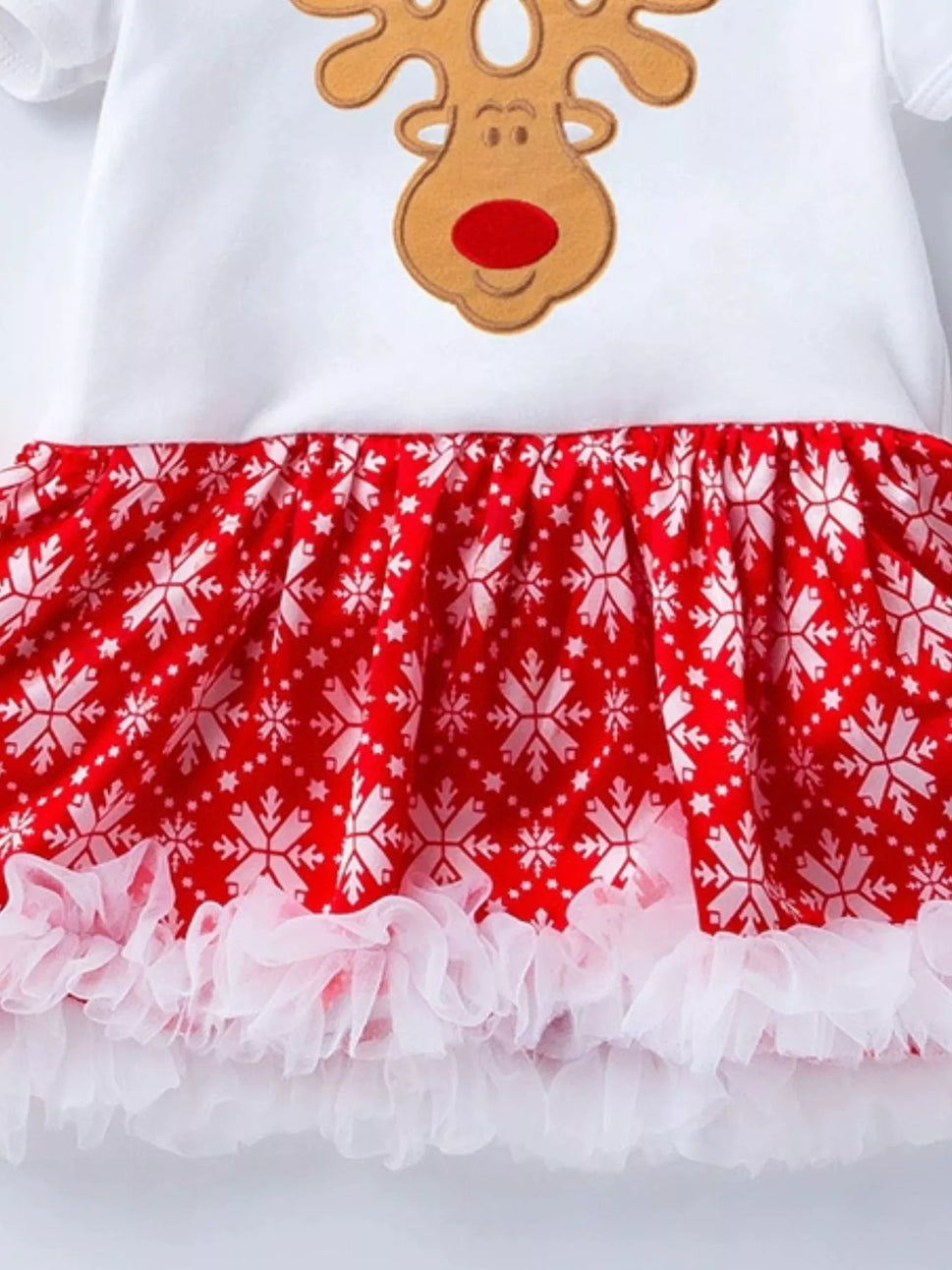 Children's Christmas One Piece Dress with Headband