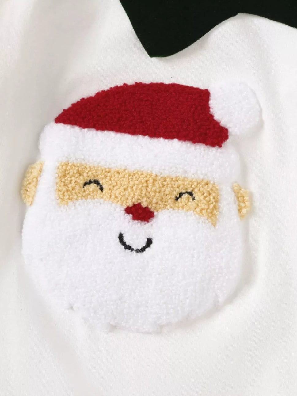 Children's 2-Piece Christmas-Themed Set with Jumpsuit and Santa Claus Hat