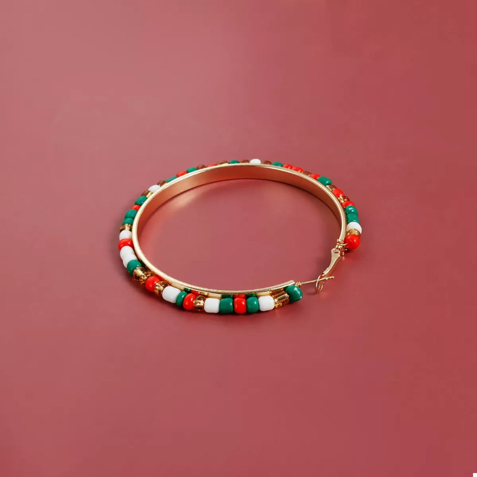 18K Gold-Plated Hoop Earrings