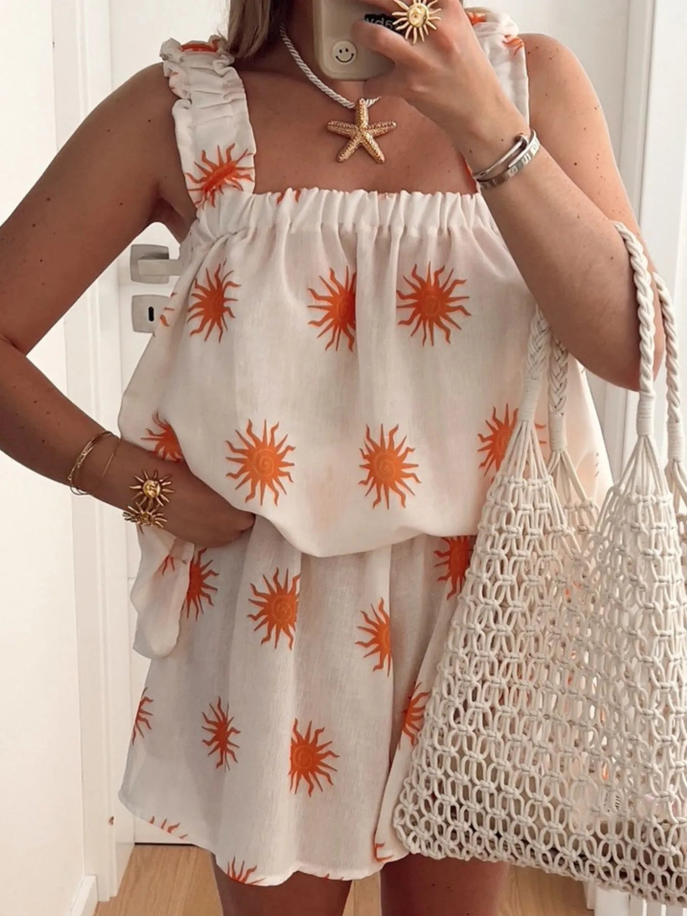 Striped Heart Cami Top and Shorts Set