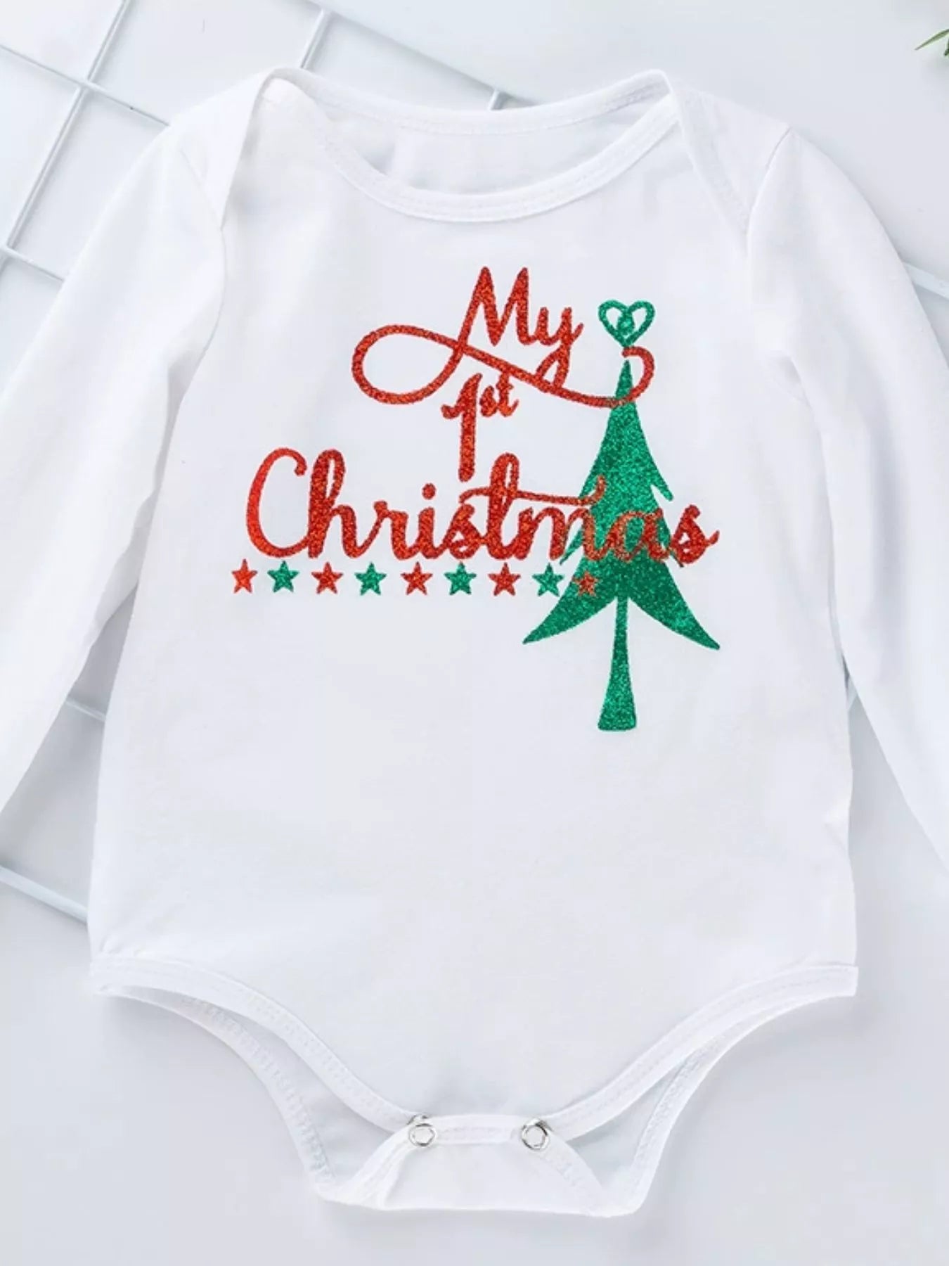 Children's Christmas Santa Baby 4 Piece Outfit Set
