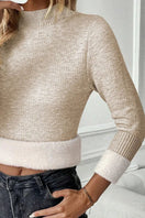 Switch Mock Neck Long Sleeve Sweater 3 image