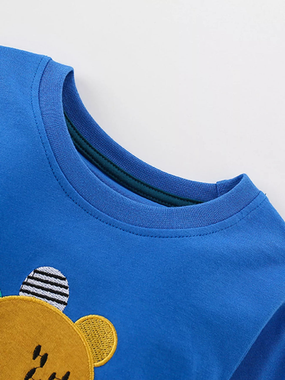 Children's Dinosaur Applique Long Sleeve Pajama Set