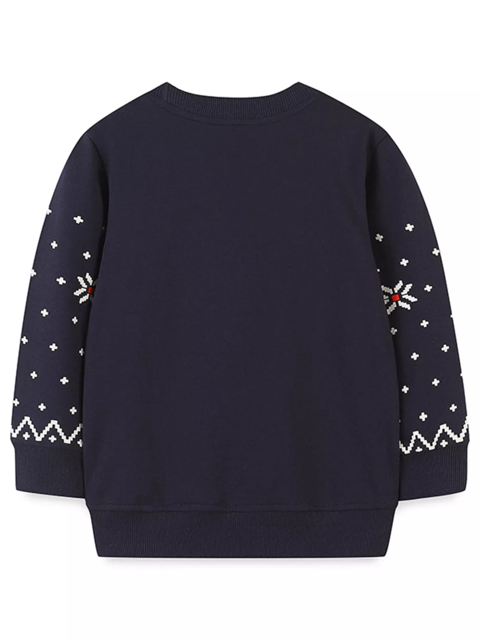 Children's Christmas Reindeer & Santa Round Neck Sweatshirt