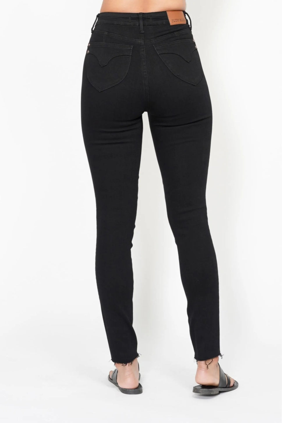 Judy Blue Full Size High Waisted Tummy Control Shield Pockets Skinny Jeans Plus Size