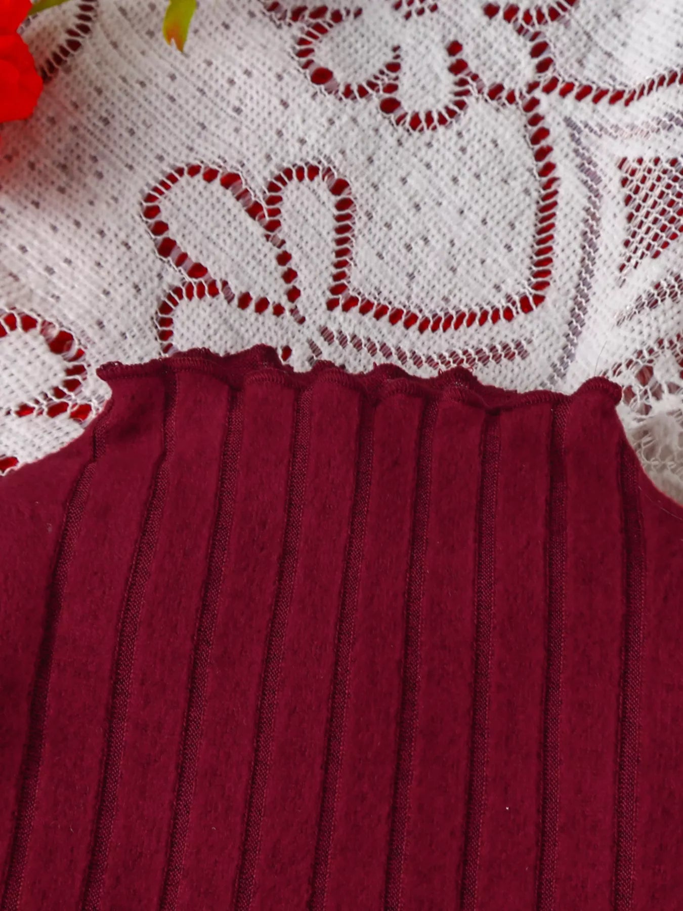 Children's Ribbed Knit Top and Dress Set