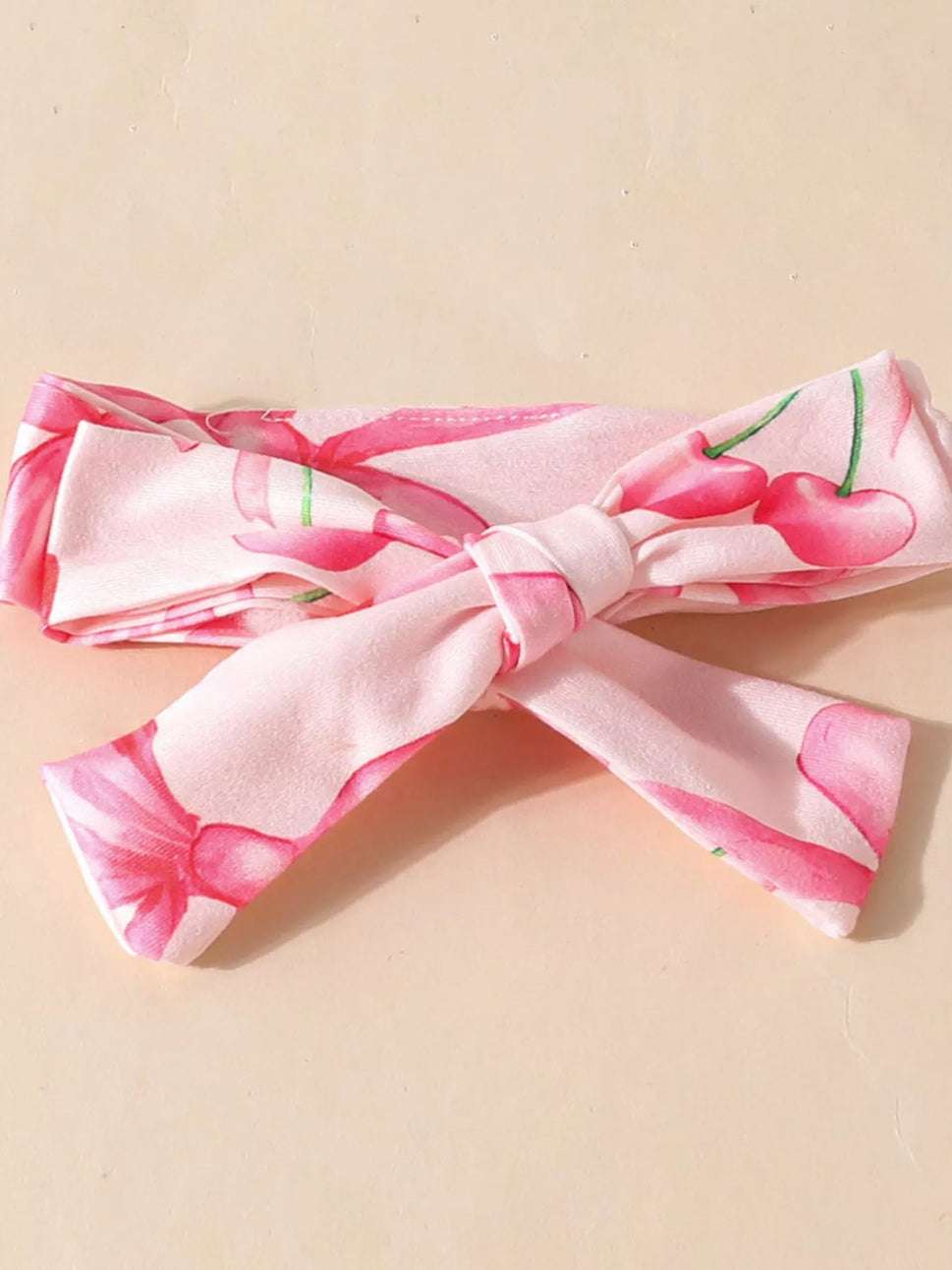 Children's Bowknot Print Ruffle Trim 3 Piece Set