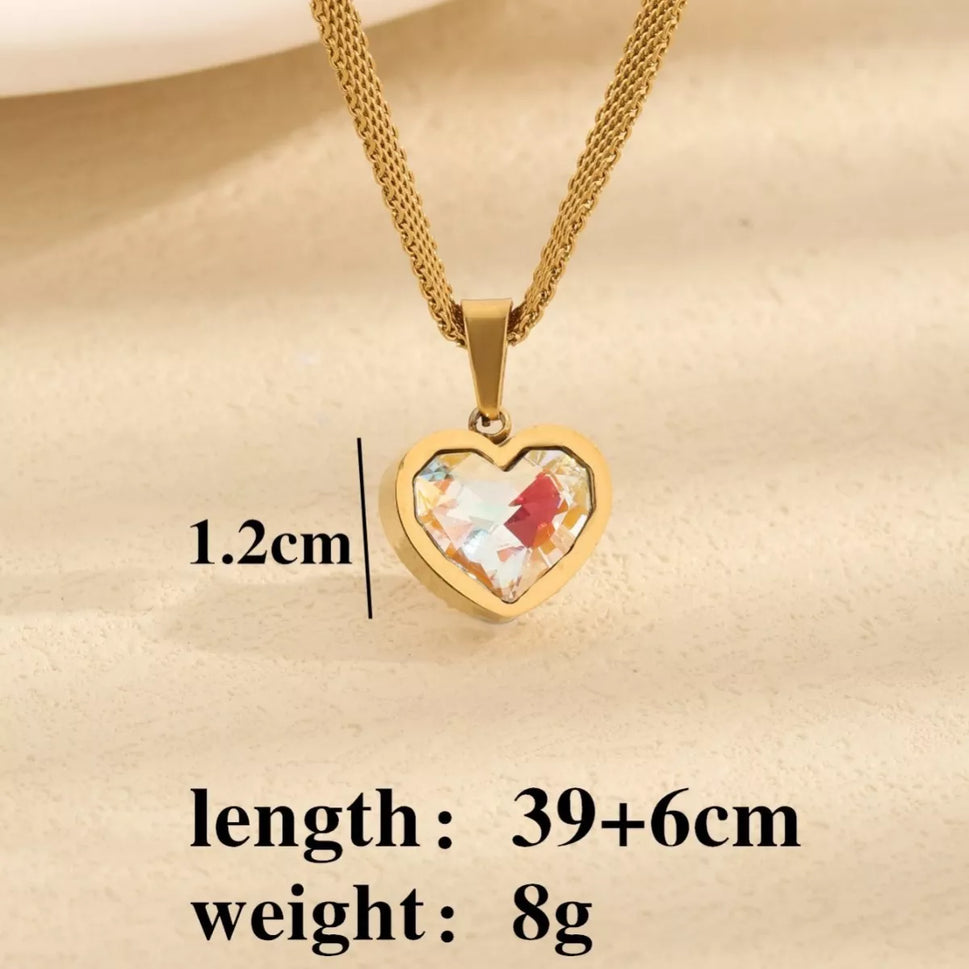 18K Gold-Plated Heart Necklace