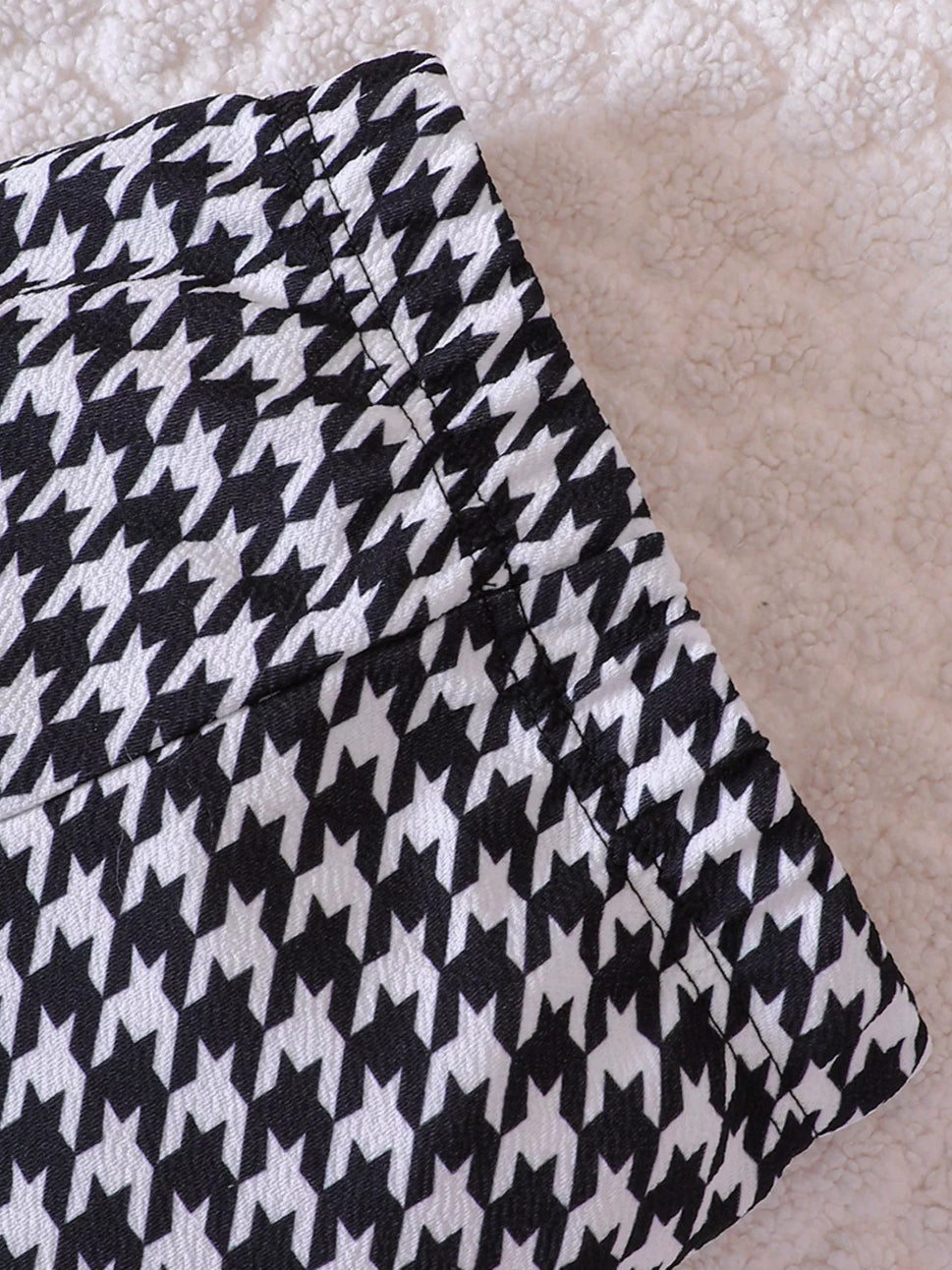 Children's Long Sleeve Top & Houndstooth Pants Set