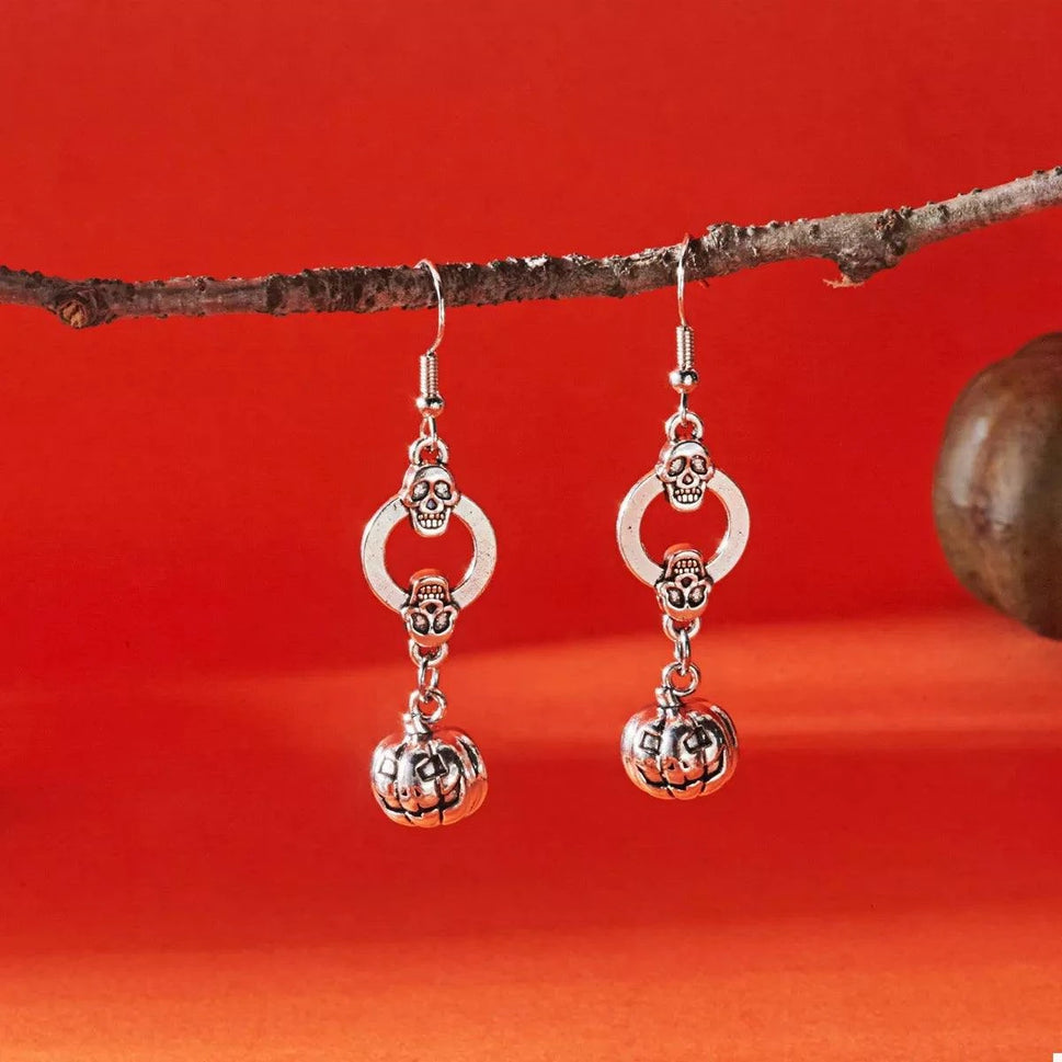 Halloween Pumpkin Dangle Earrings