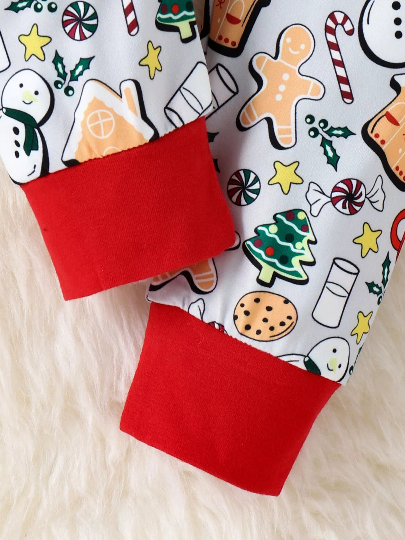 Children's Christmas Print Top and Pants Set