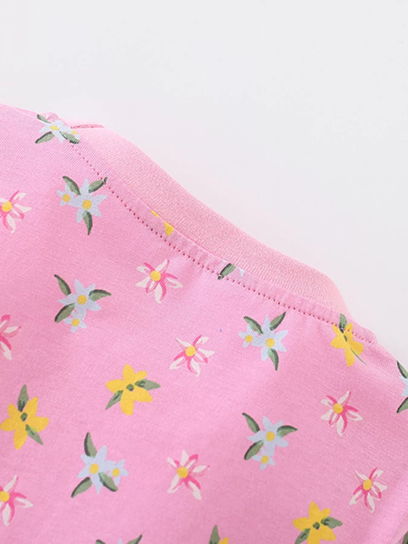 Children's Floral Print Long Sleeve Top and Pants Set