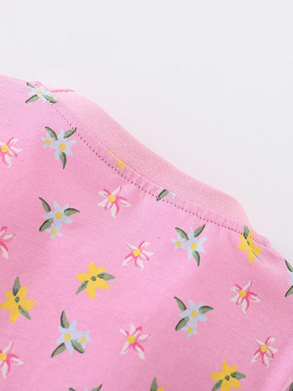 Children's Floral Print Long Sleeve Top and Pants Set