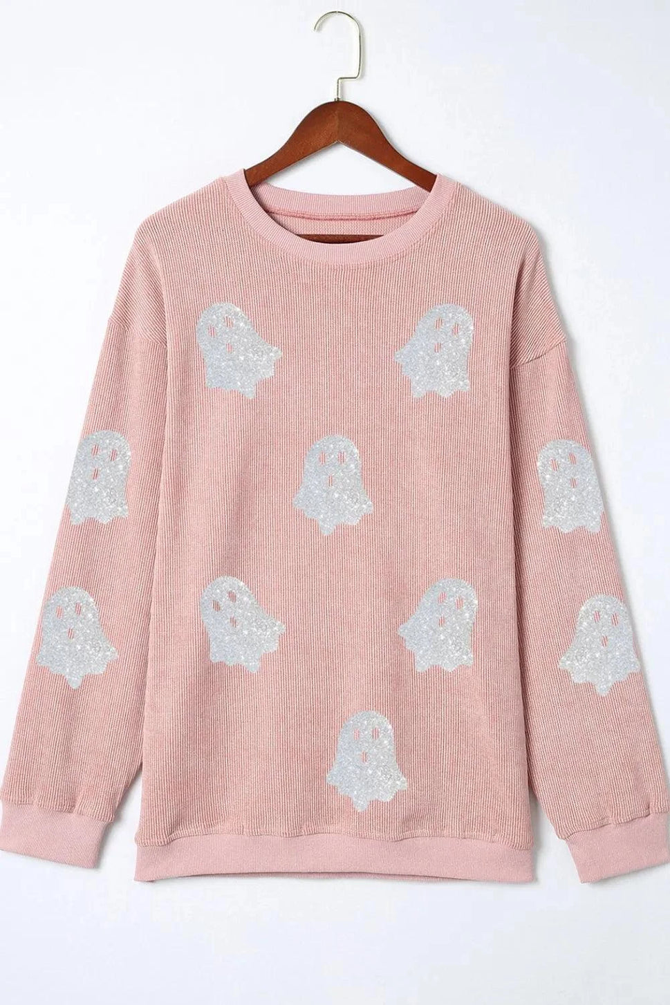 Ghost Round Neck Oversized Sweatshirt