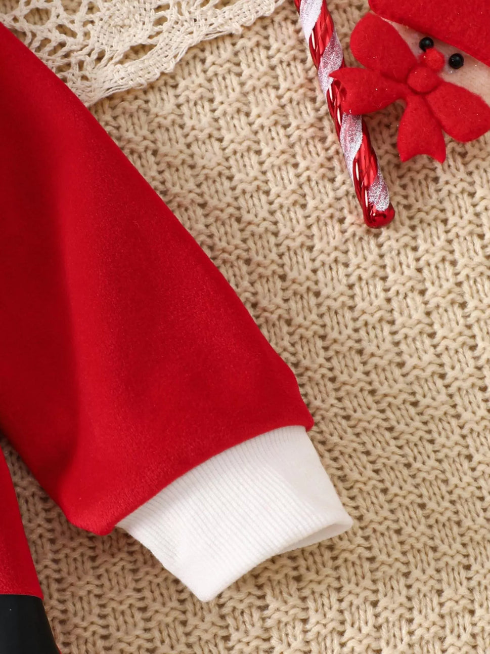 Children's Christmas Santa Claus Hooded One-Piece