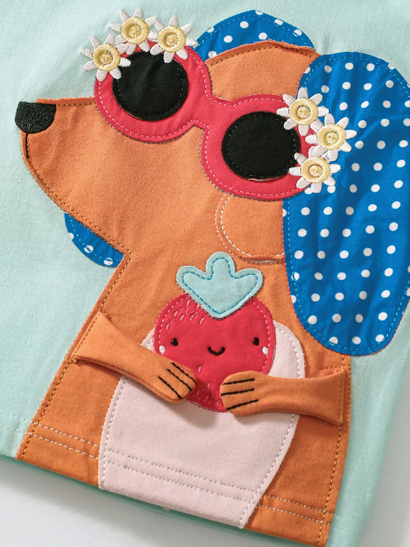 Children's Animal Tee and Polka Dot Leggings Set