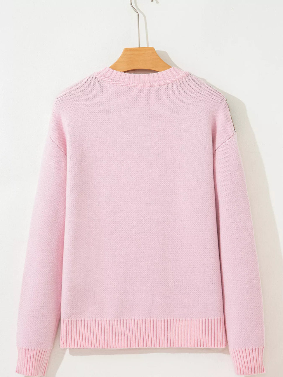 Christmas Ginger Bread Man Round Neck Casual Sweater