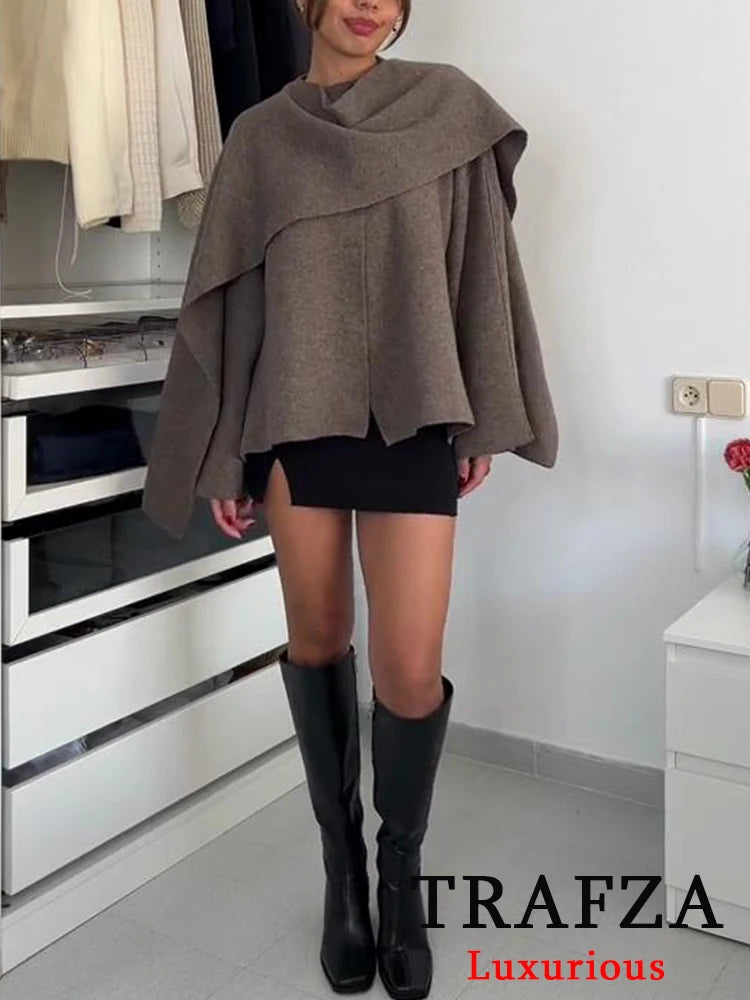 Vintage Chic Knitted Sweater Coat