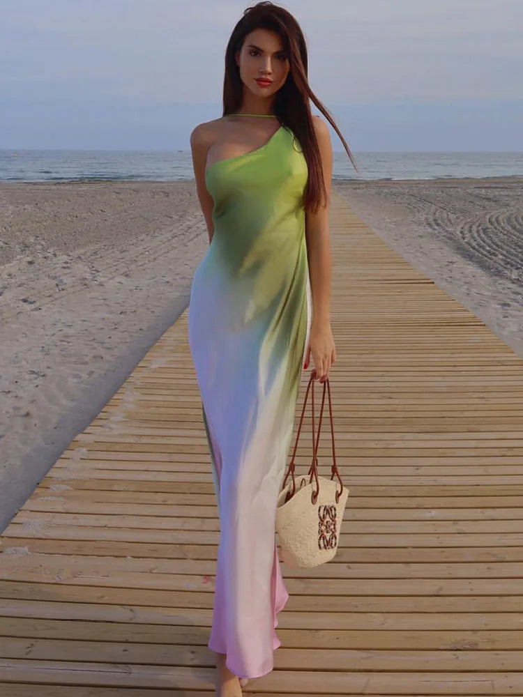 Elegant A-Line Backless Summer Dress - TRAF Collection