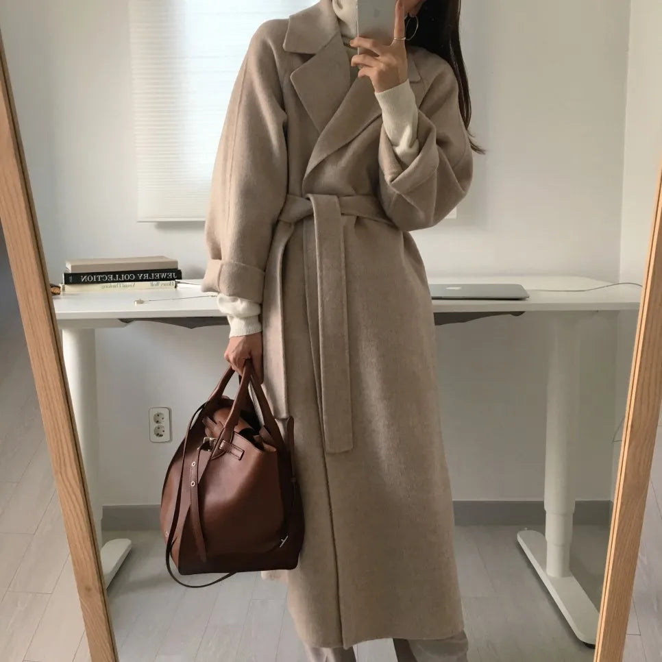 French Lazy Style Woolen Coat