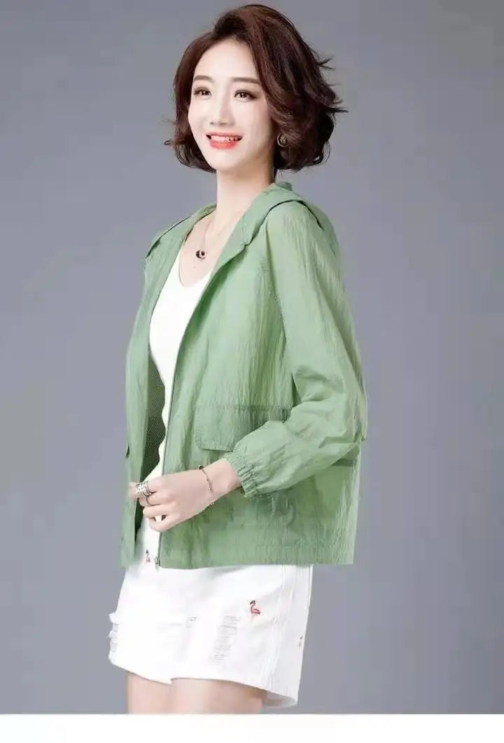 Fashion Summer Women's Hooded Jacket