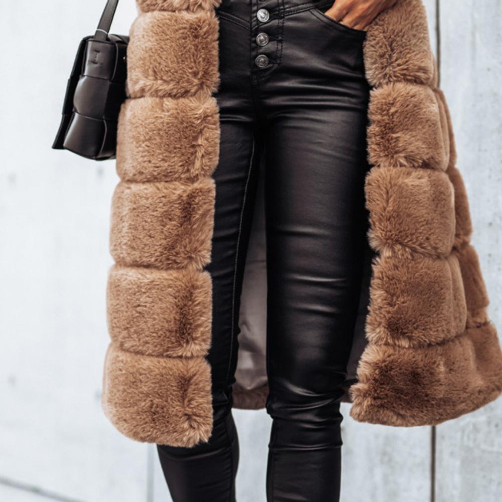 Autumn Winter Women's Faux Fur Vest Jacket