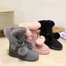 Switch Women&#39;s Warm Fur Snow Boots with Fur Ball | Alfadarling 3 image