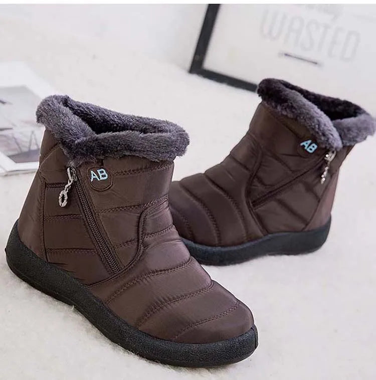 Women's Waterproof Winter Boots with Soft Fur | Alfadarling