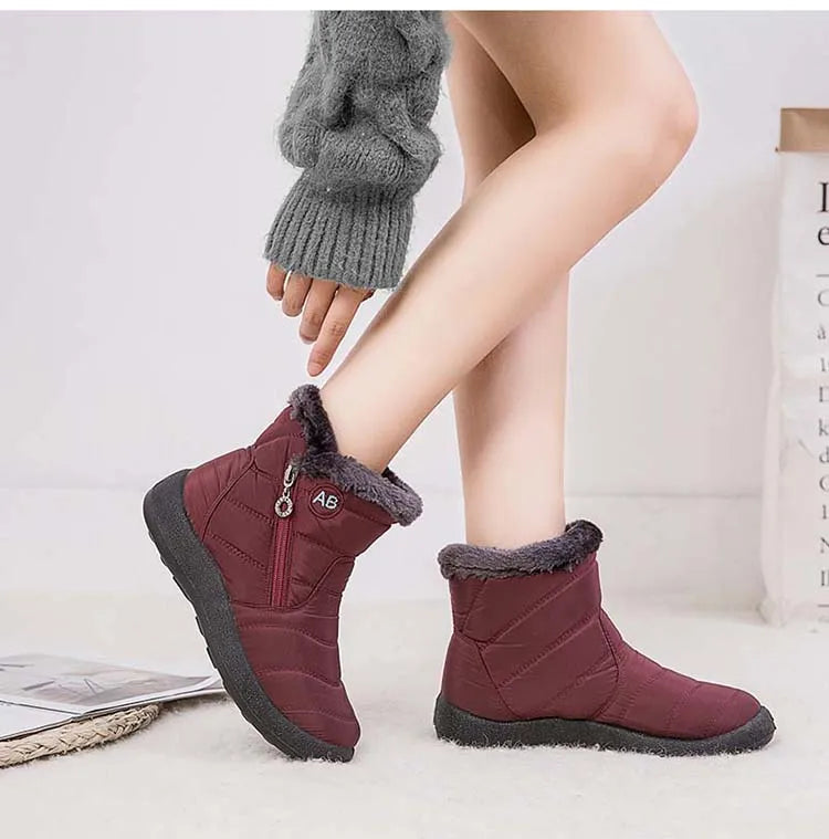 Women's Waterproof Winter Boots with Soft Fur | Alfadarling