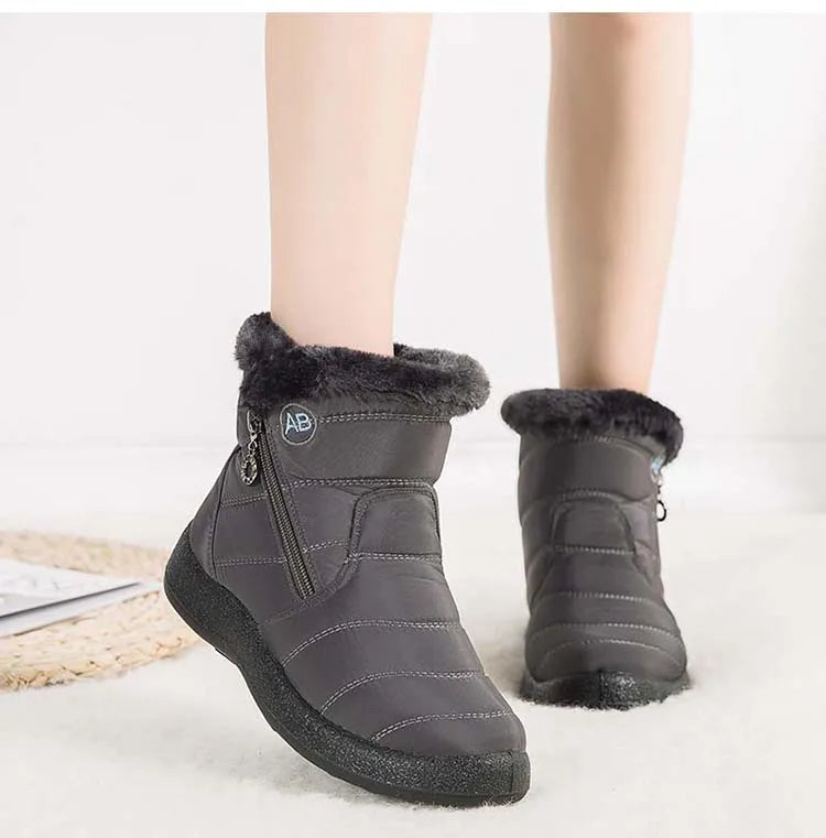 Women's Waterproof Winter Boots with Soft Fur | Alfadarling