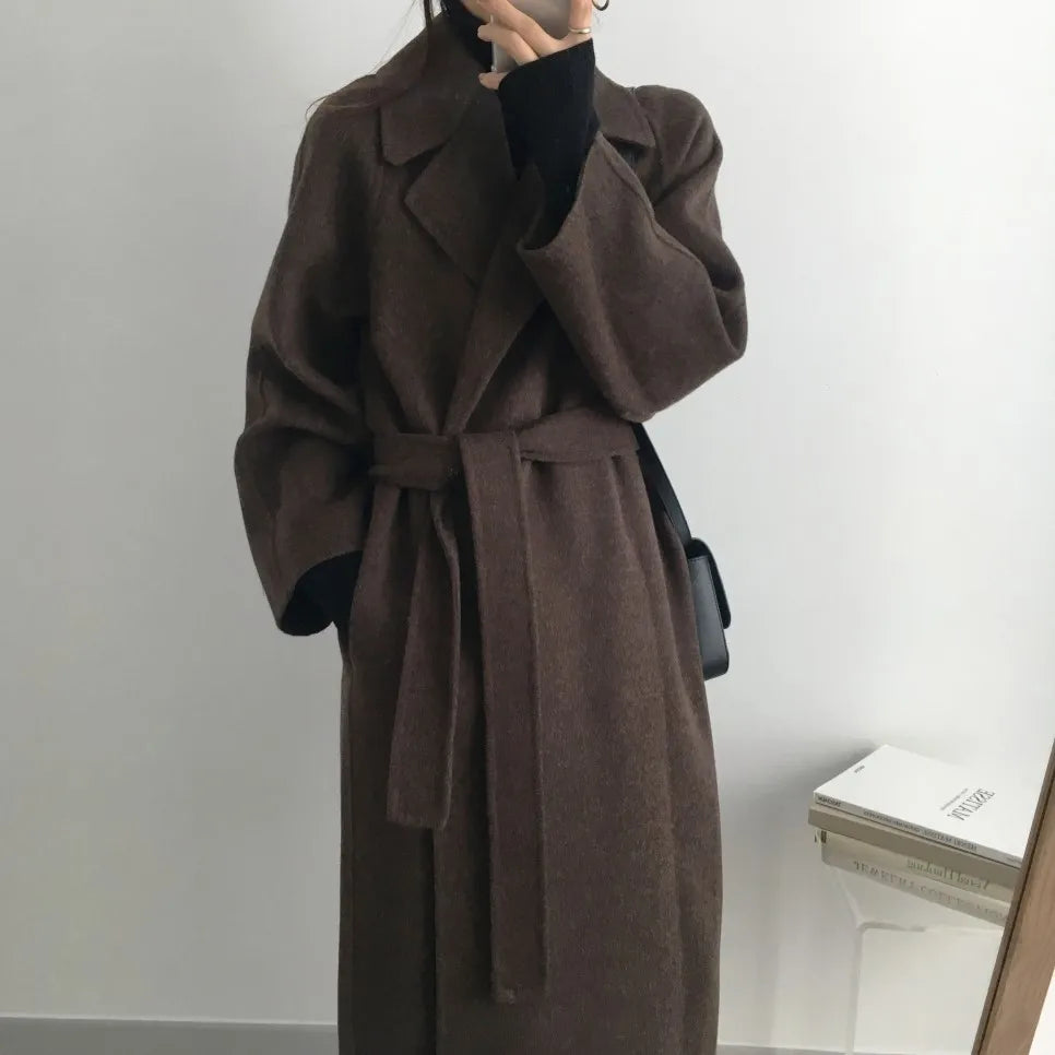 French Lazy Style Woolen Coat