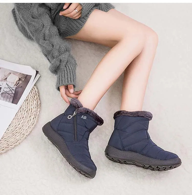 Women's Waterproof Winter Boots with Soft Fur | Alfadarling