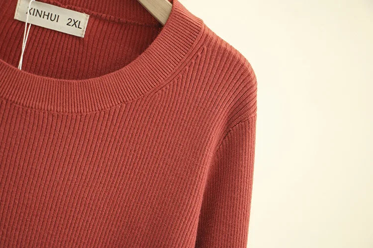 Plus Size Autumn Winter Knitted Sweater