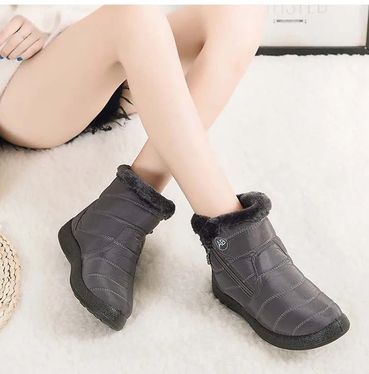 Women's Waterproof Winter Boots with Soft Fur | Alfadarling