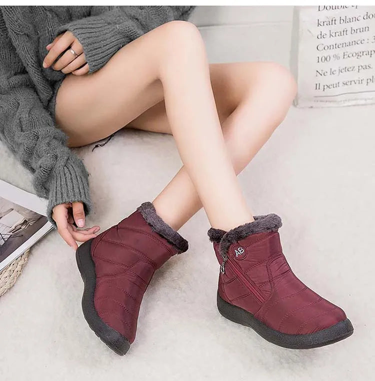 Women's Waterproof Winter Boots with Soft Fur | Alfadarling