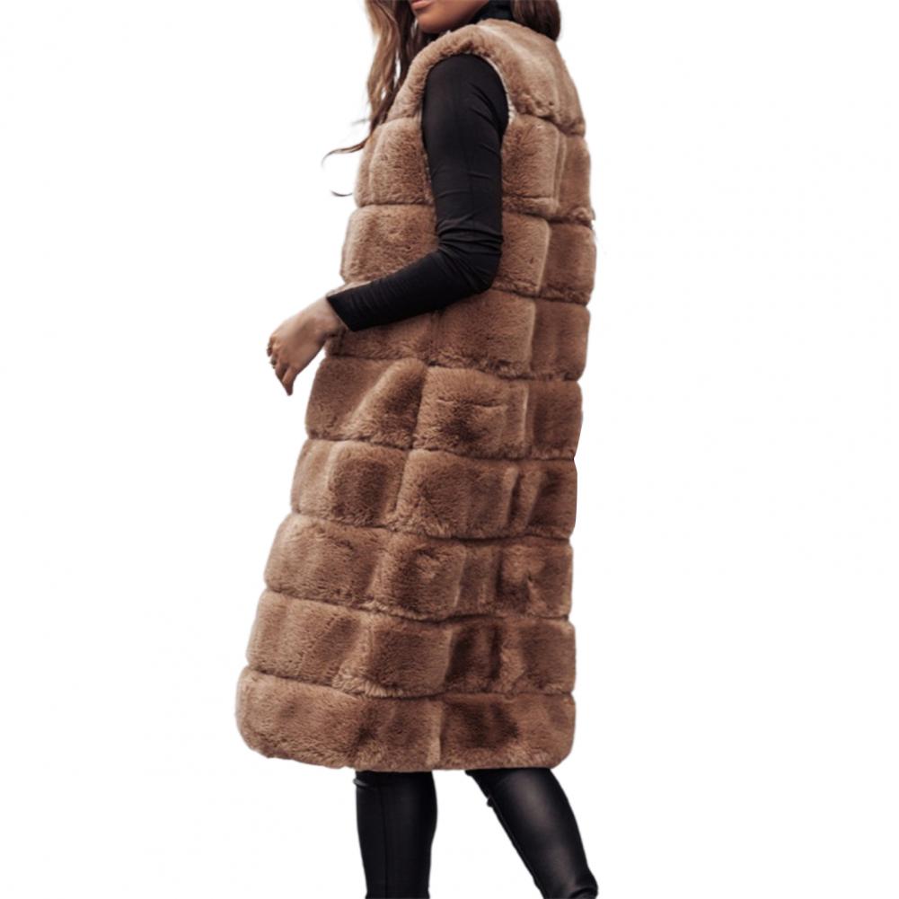 Autumn Winter Women's Faux Fur Vest Jacket