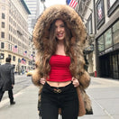 Switch Luxury Hooded Real Fox Fur Jacket 2 image