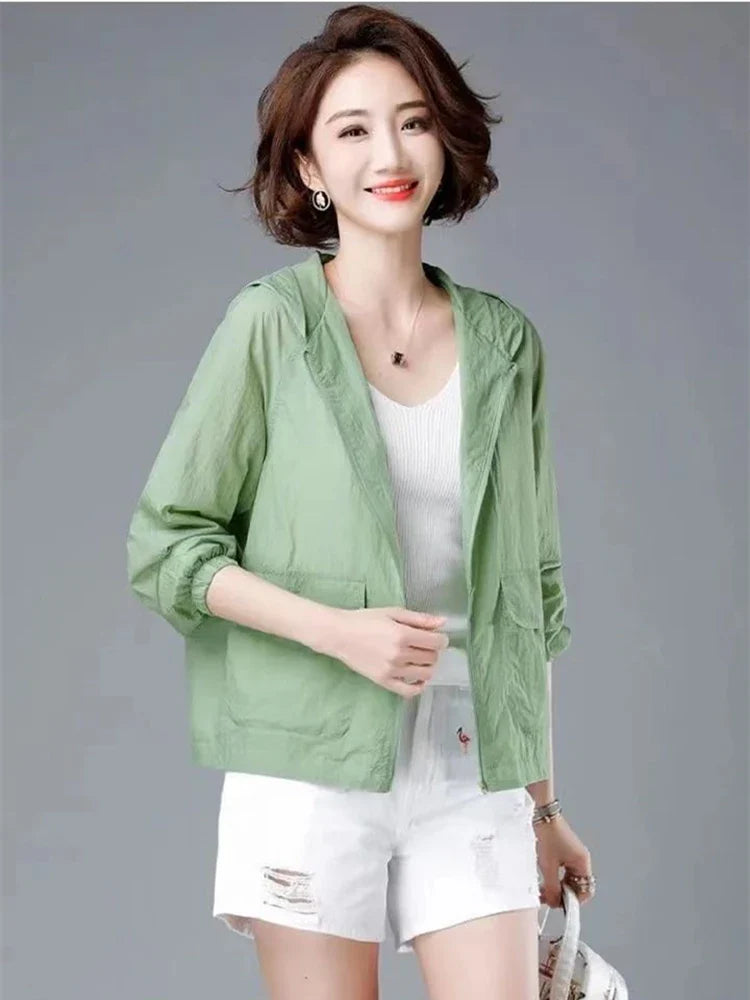 Fashion Summer Women's Hooded Jacket