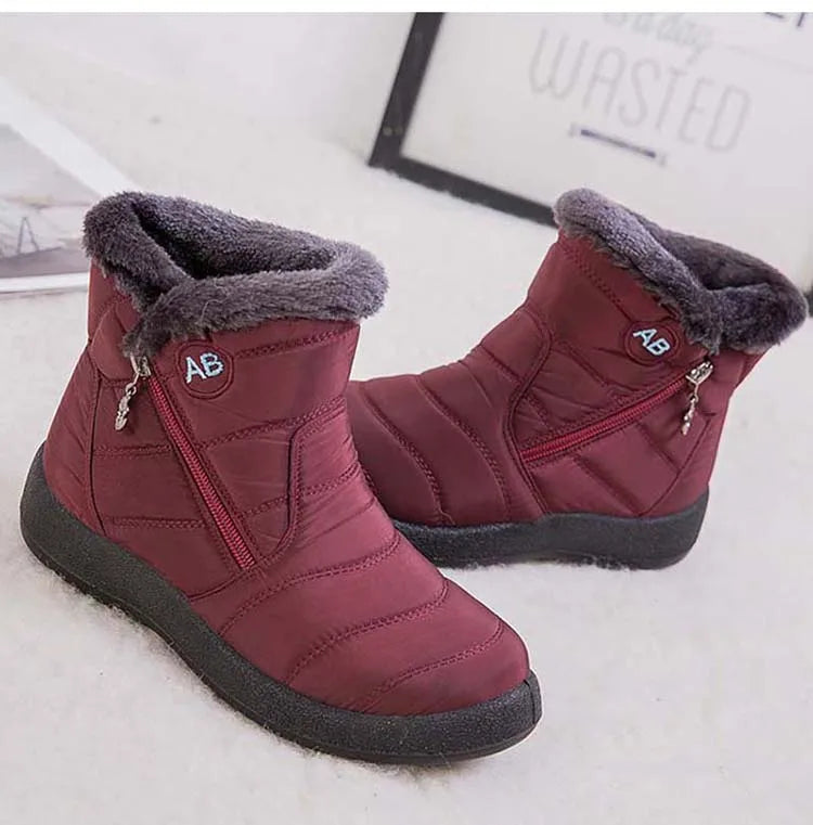 Women's Waterproof Winter Boots with Soft Fur | Alfadarling