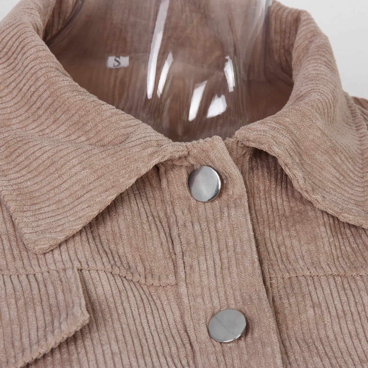 Autumn Cropped Corduroy Jacket - Vintage Winter Style