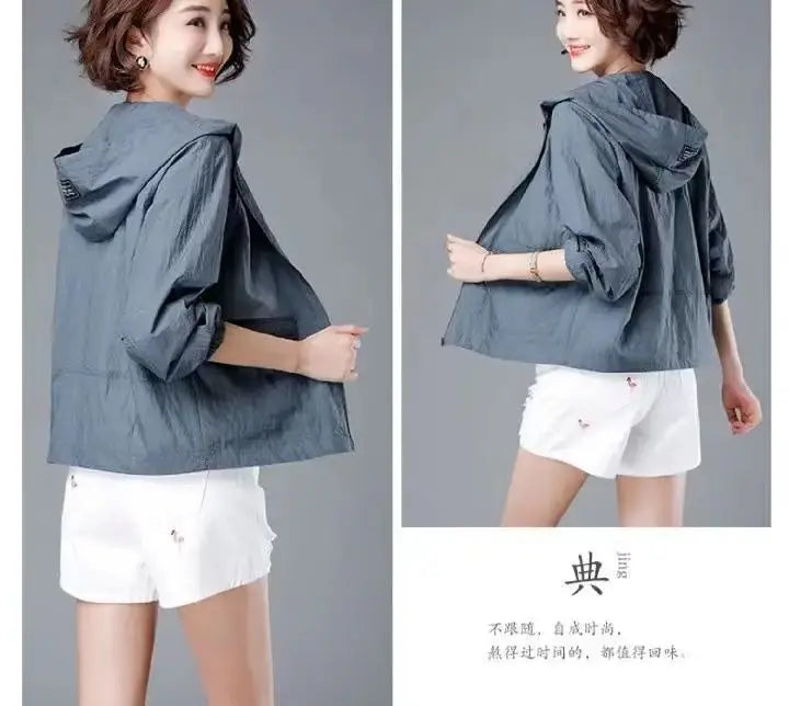 Fashion Summer Women's Hooded Jacket